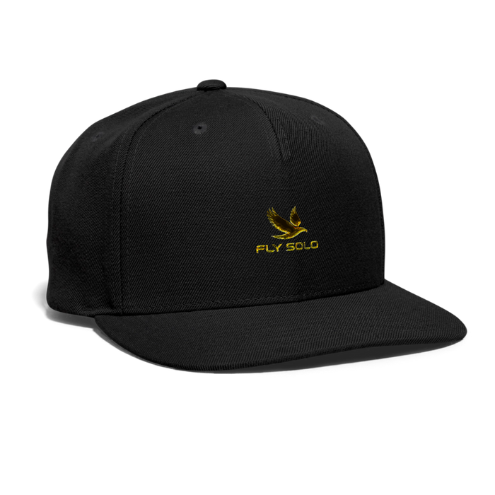 Outspoken Designs 03-01 "Fly Solo" Designer Yupoong Snapback Baseball Cap - black