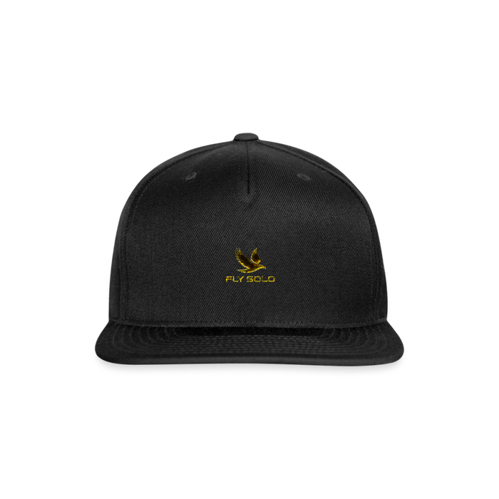 Outspoken Designs 03-01 "Fly Solo" Designer Yupoong Snapback Baseball Cap - black