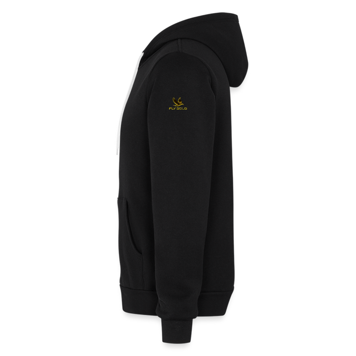 Outspoken Designs 03-01 "Fly Solo" Designer Bella + Canvas Unisex Full Zip Hoodie - black