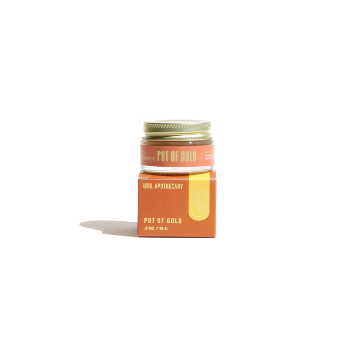 Urb Apothecary - Pot of Gold Regenerative Face Balm – Sun Damage Repair: 16.4 GRAMS (.5 OZ) GLASS JAR