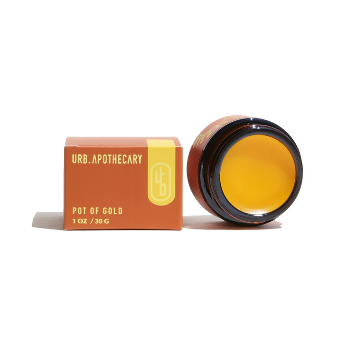 Urb Apothecary - Pot of Gold Regenerative Face Balm – Sun Damage Repair: 16.4 GRAMS (.5 OZ) GLASS JAR