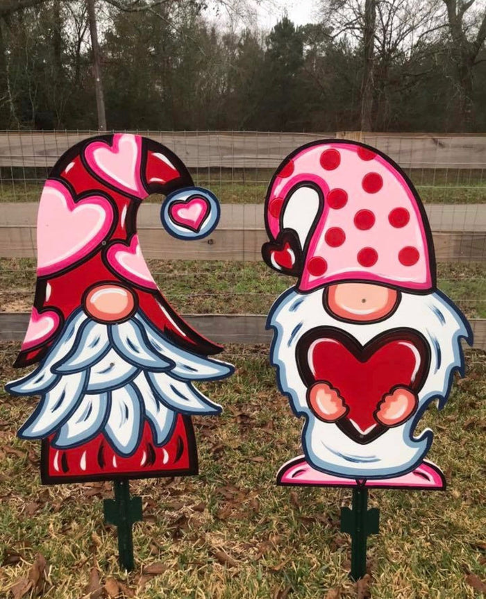 Valentine Gnome Holding Heart Blank DIY