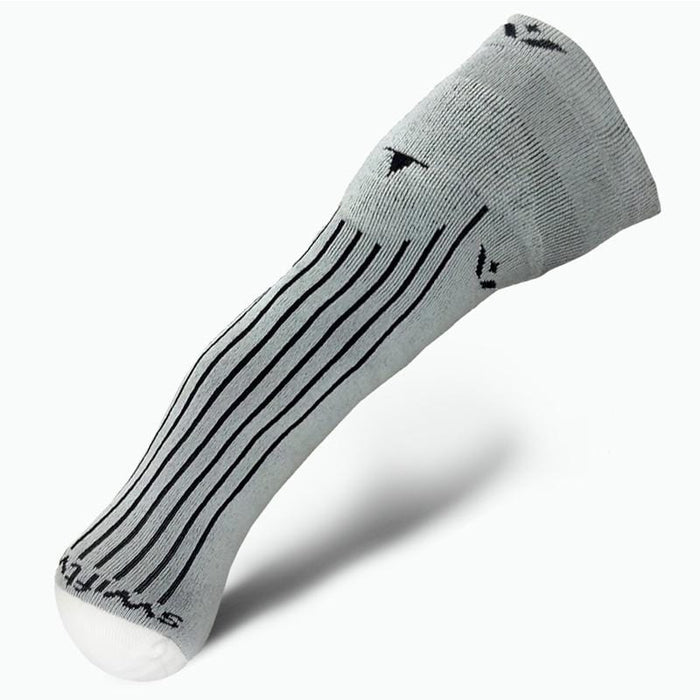 Swiftwick VALOR Below Knee Mid Volume, Prosthetic, Adaptive, Amputee Sock, Thirteen Inch Coverage, gray