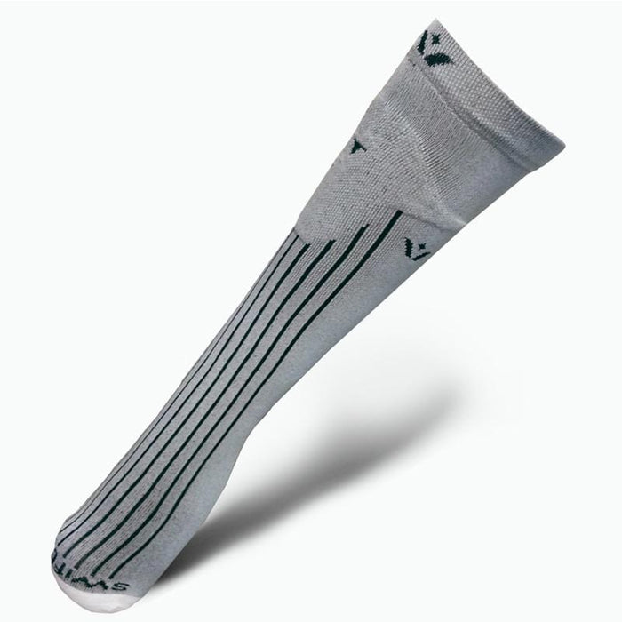 Swiftwick VALOR Below Knee Mid Volume, Prosthetic, Adaptive, Amputee Sock, Fifteen Inch Coverage, gray