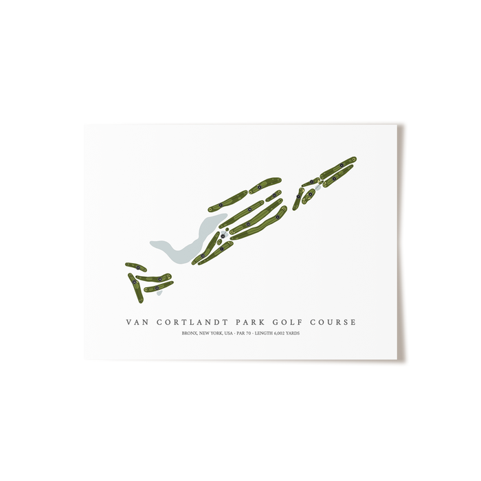 Van Cortlandt Park Golf Course | Golf Course Map | Unframed