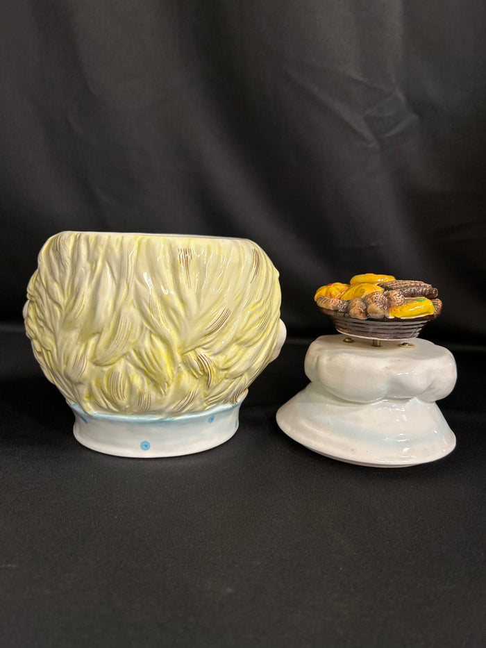 Vintage Lefton Baker Boy Musical Cookie Jar