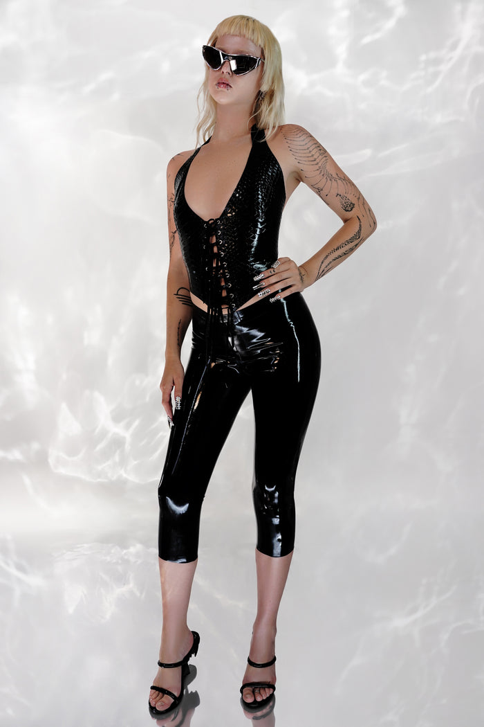 Onyx Capri Pants Pants - Vex Inc. | Latex Clothing