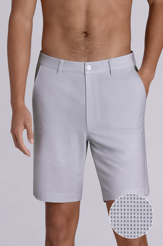 Model wearing Vision Platinum Icy Cotton® mid rise shorts.