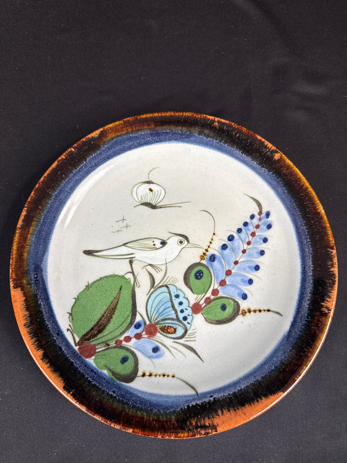 VTG "Blue Bird" Ken Edwards Tonala Mexico Decorative Ceramic Plates