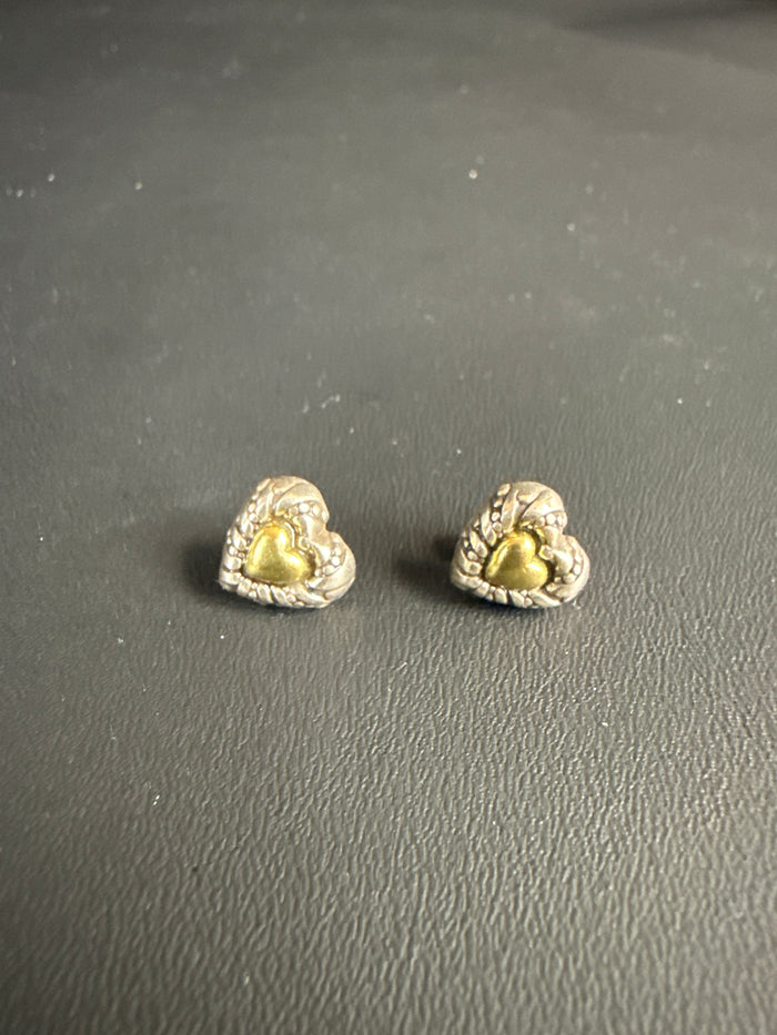 Vtg. Brighton Heart Marci Earrings