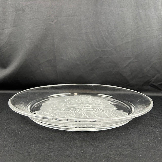 VTG Crystal Santa Platter