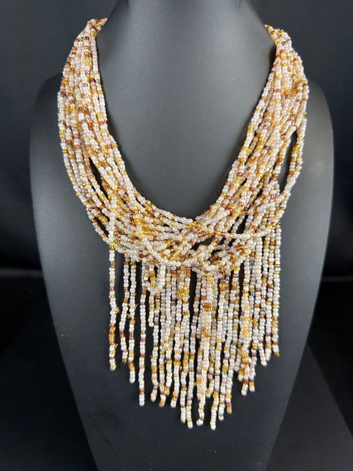 VTG. Esmor Beaded Chandelier Necklace