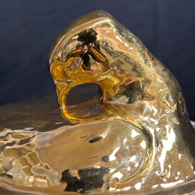 VTG Hall China 22K Golden Duck Casserole