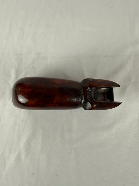 VTG Handcarved Mahogany Pig