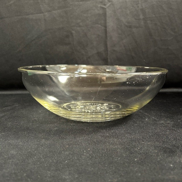 VTG Jeanette Camellia Clear Glass Bowl
