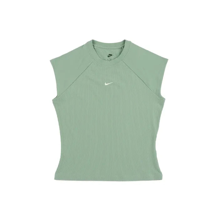 W NSW Chill Knit Tight SS Ribbed Top 'Steam Sail'