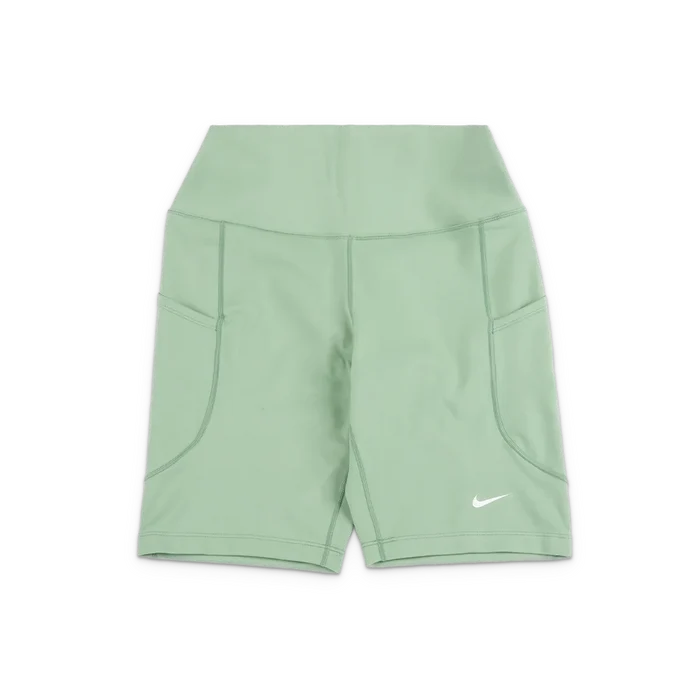 W One High-Waisted 8" Biker Shorts with Pockets 'Steam White'