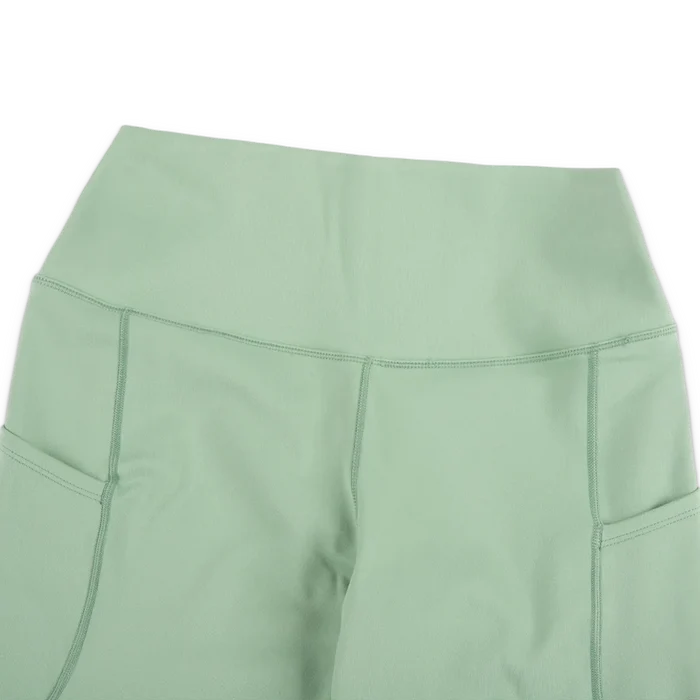 W One High-Waisted 8" Biker Shorts with Pockets 'Steam White'