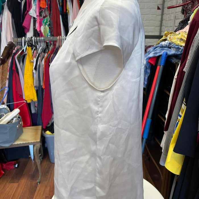 White sheer blouse