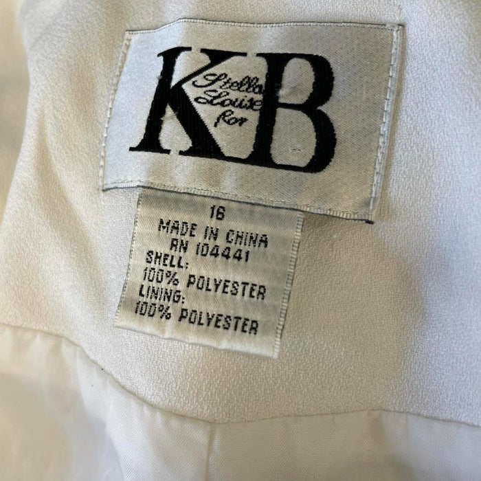 White tuxedo jacket with black