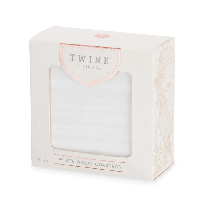 Whitewash Coasters | Set of 4
