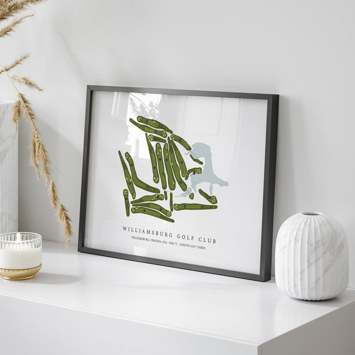 Williamsburg Golf Club | Golf Course Map | On Table