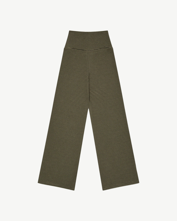 Women's Fold Over Pant - Stripe