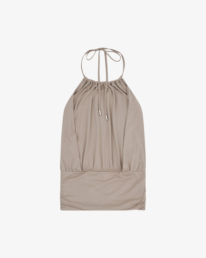 Women's Halter Top - Stone