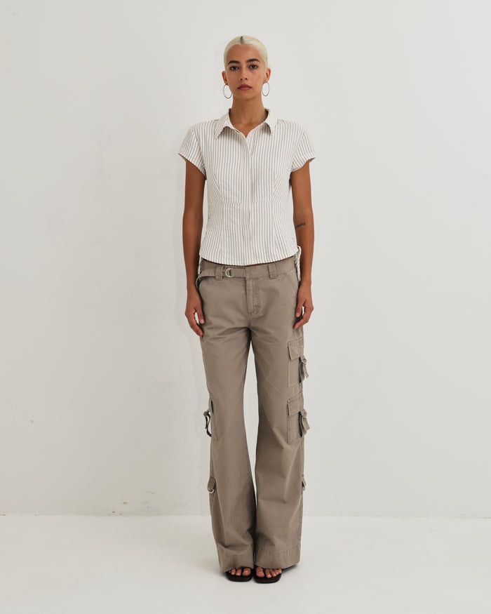 Women's Laced Shirt - Stripe