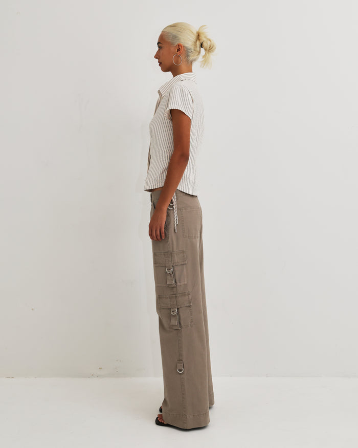 Women's Laced Shirt - Stripe