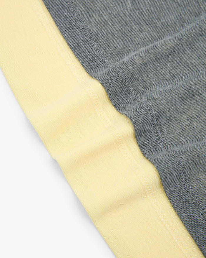 Women's Layered Skirt - Grey / Butter