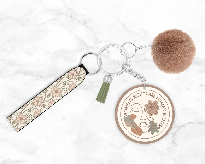 Women’s Rights Are Human Rights | Novelty Keychain