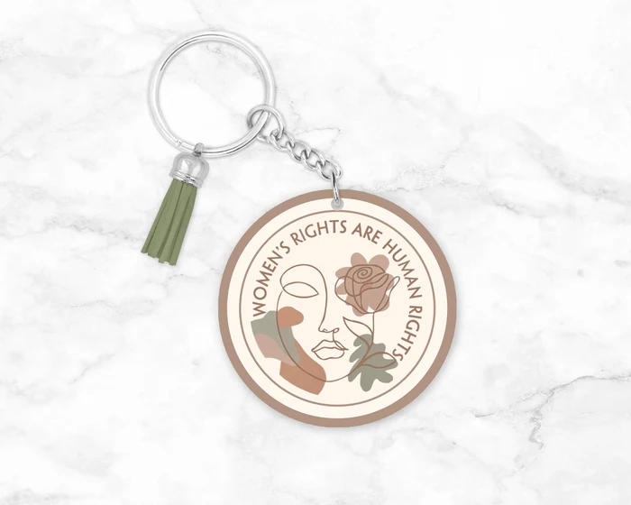 Women’s Rights Are Human Rights | Novelty Keychain