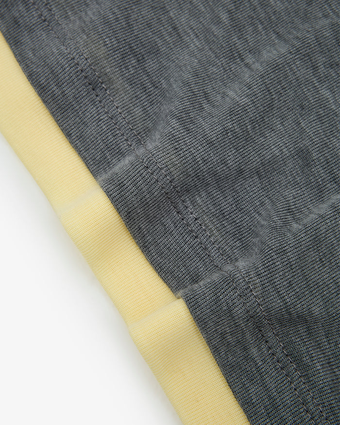 Women's V Neck Tee - Grey / Butter