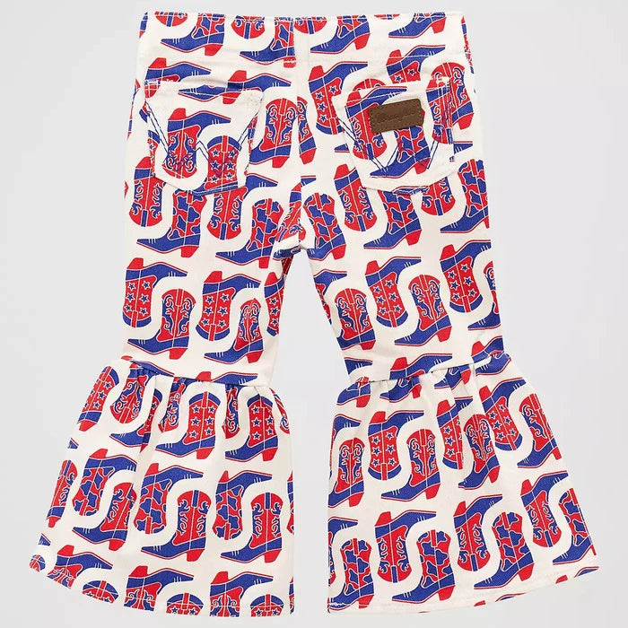 Wrangler Baby & Toddler Girl's Printed Ruffle Flare Jean in Casey