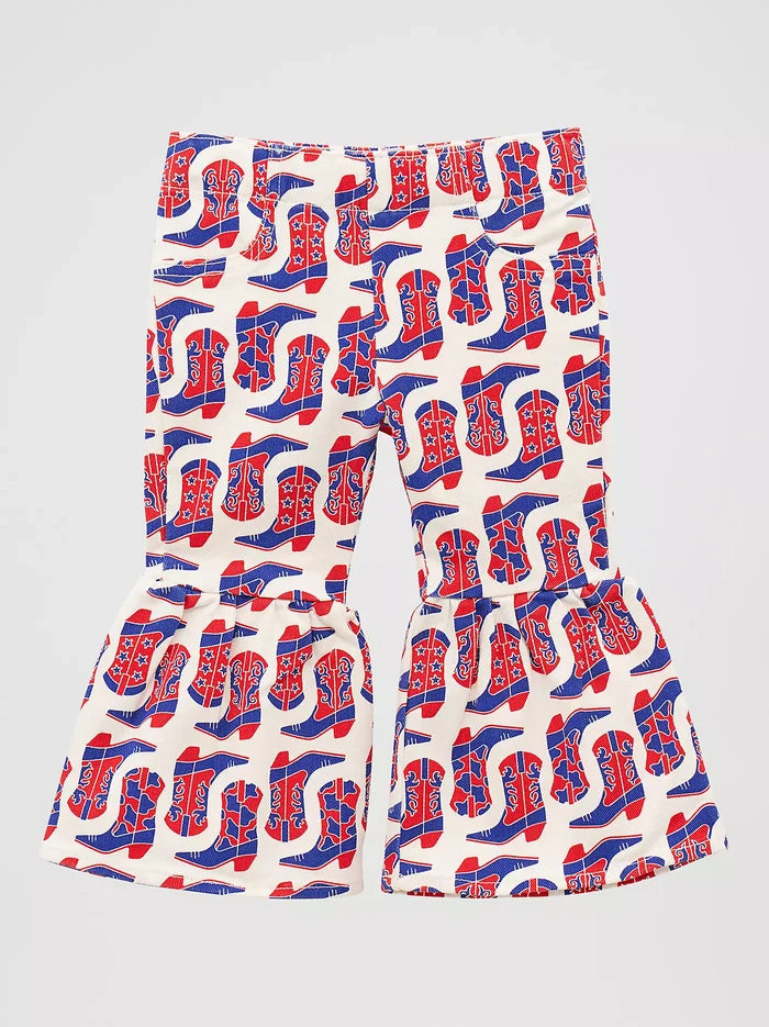 Wrangler Baby & Toddler Girl's Printed Ruffle Flare Jean in Casey