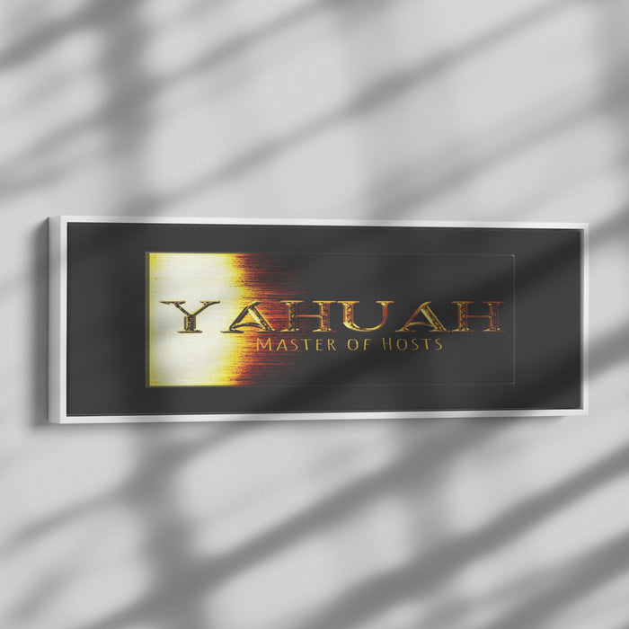 Yahuah: Master of Hosts (01-03) | Panoramic Framed Canvas Print