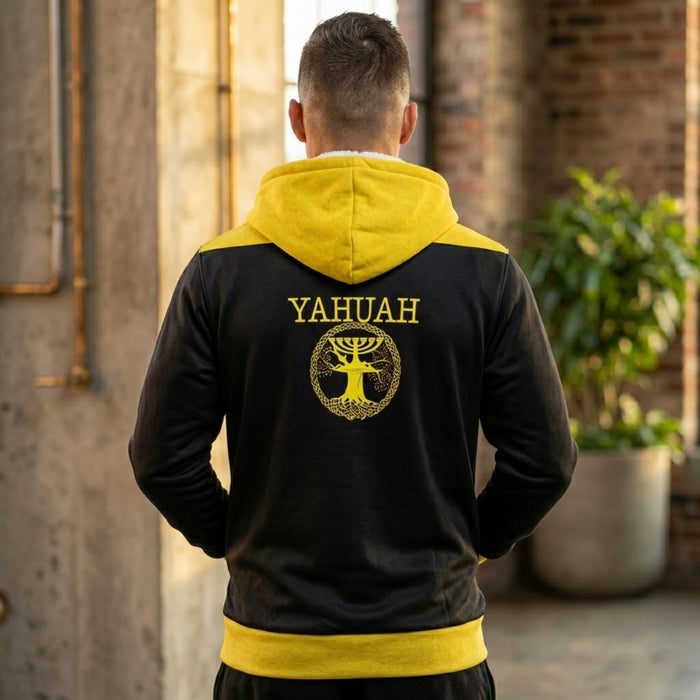 Yahuah: Tree of Life (02-01) - The Covenant Seal | Unisex Microfleece Zip Hoodie