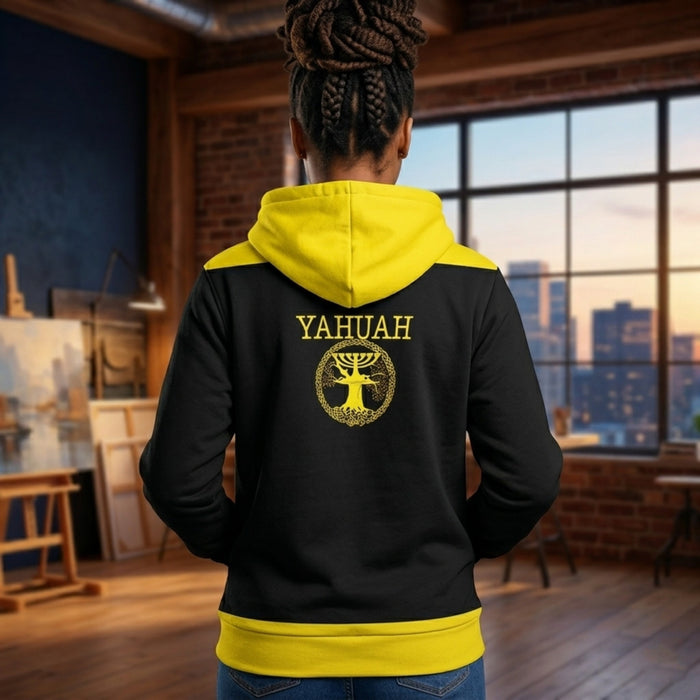 Yahuah: Tree of Life (02-01) - The Covenant Seal | Unisex Microfleece Zip Hoodie