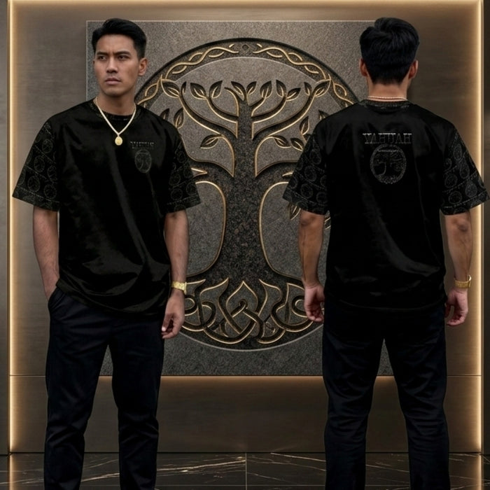 Yahuah: Tree of Life (02-04) - The Etched Testimony | Men's Drop Shoulder Tee