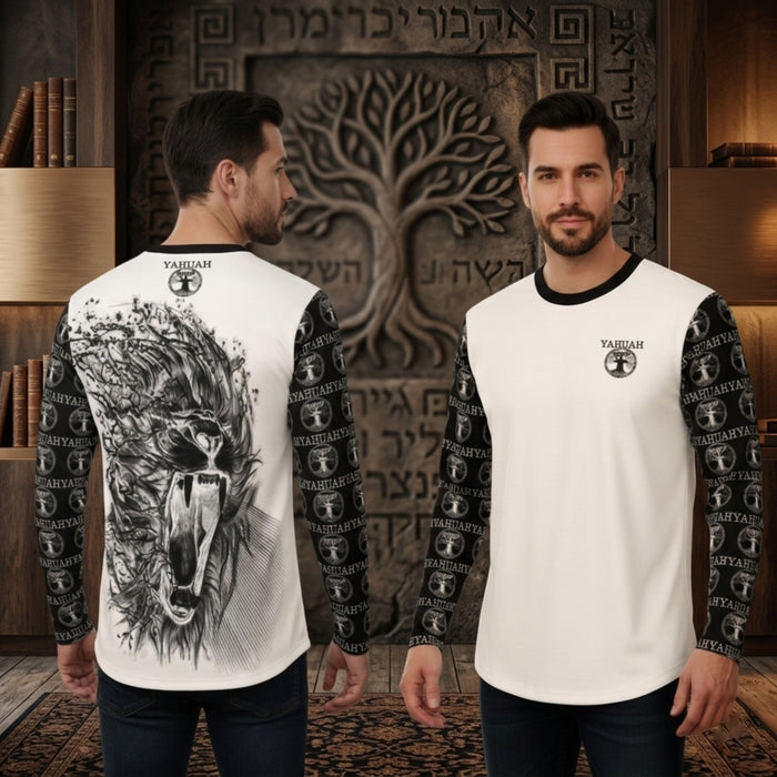 Yahuah: Tree of Life (02-05) - The Dualism Refined | Men's Long-Sleeve Cotton T-Shirt