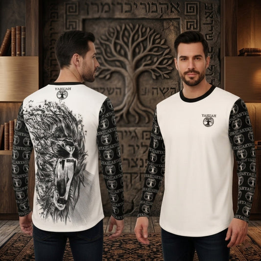 Yahuah: Tree of Life (02-05) - The Dualism Refined | Men's Long-Sleeve Cotton T-Shirt
