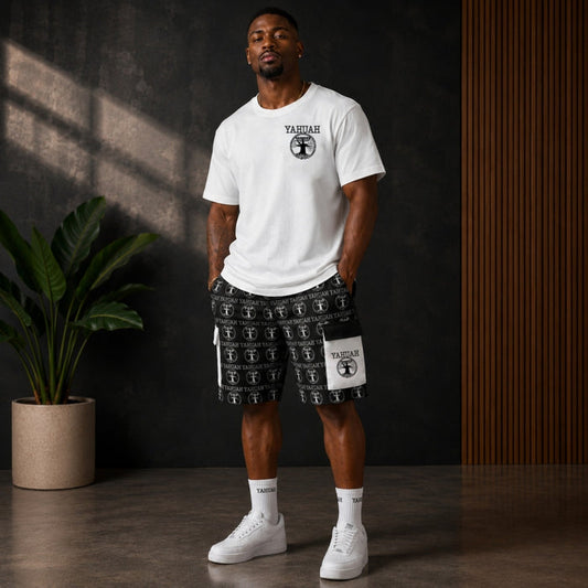 Yahuah: Tree of Life™ (02-05) — The Dualism Refined™ | Unisex Heavyweight Cargo Shorts
