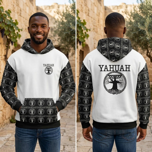 Yahuah: Tree of Life™ (02-05) — The Dualism Refined™ | Unisex Heavyweight Oversized Fleece Hoodie