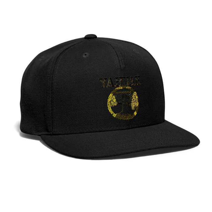 Yahuah Yahusha 04 Designer Sport-Tek Yupoong Snapback Baseball Cap (5 colors) - black
