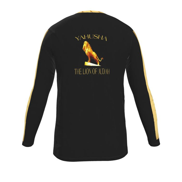 Yahusha: The Lion of Judah™ (01) — The Scepter of Judah™ | Men's V-Neck Jersey T-Shirt