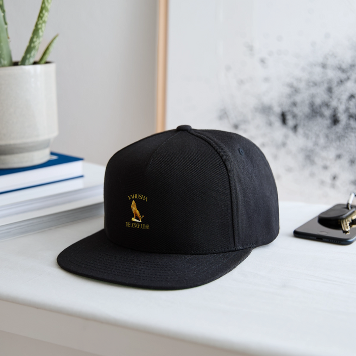 Yahusha-The Lion of Judah 01 Designer Sport-Tek Yupoong Snapback Baseball Cap - black