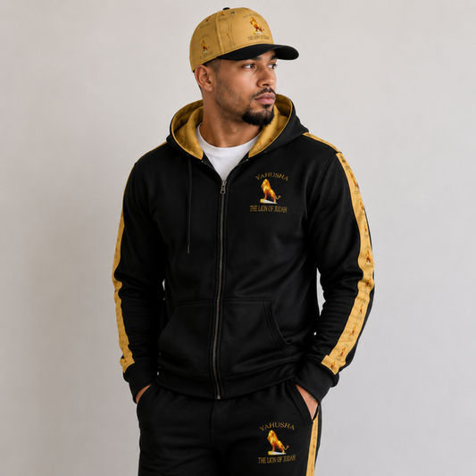 Yahusha: The Lion of Judah™ (01) — The Scepter of Judah™ | Unisex Zip Hoodie