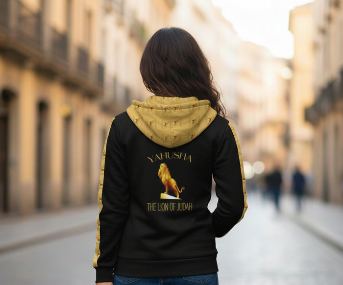 Yahusha: The Lion of Judah™ (01) — The Scepter of Judah™ | Unisex Zip Hoodie