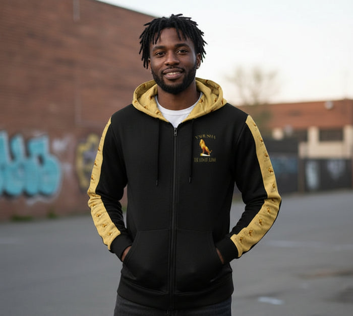 Yahusha: The Lion of Judah™ (01) — The Scepter of Judah™ | Unisex Zip Hoodie